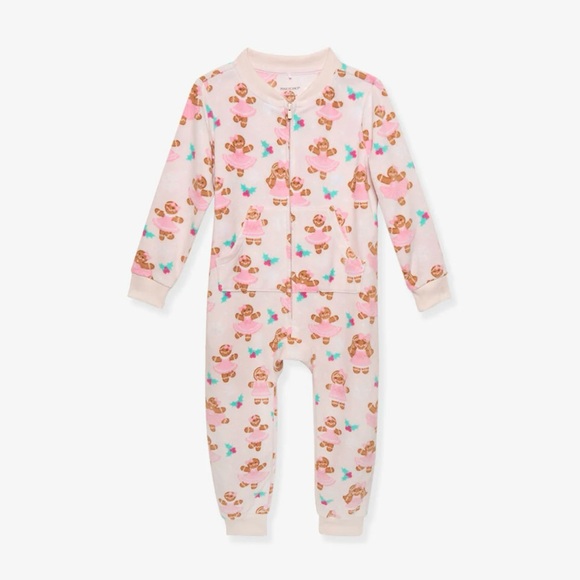 NWT Posh Peanut Ginger Posh Microfleece Jumpsuit I 14Y-16Y / Pink
